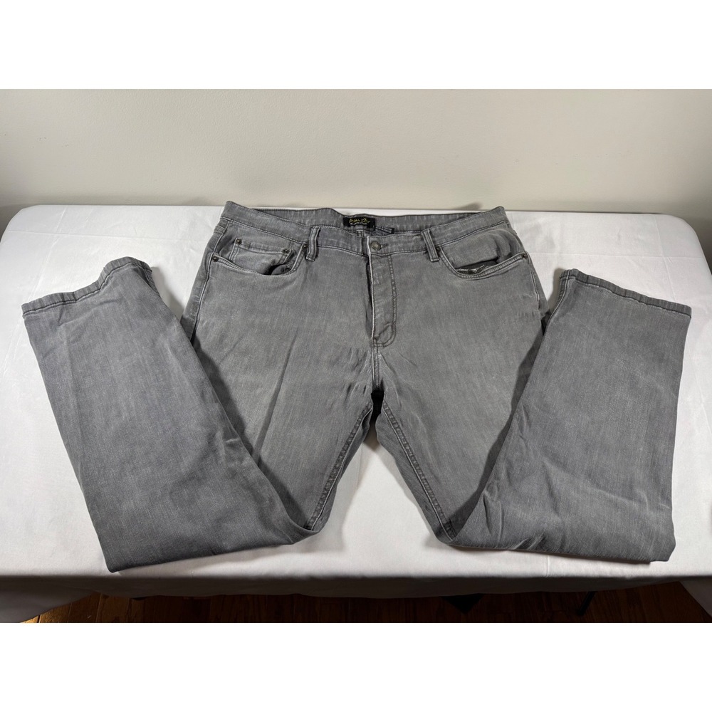 Urban Star Mens Relaxed Fit Straight Leg Gray Jeans 40x30 Stretch Denim